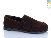 Туфли Sali 12 коричневий з чор-п. от магазина Frison