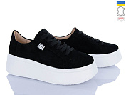 Кроссовки A.N.I.One 50712W чорний замш от магазина Frison