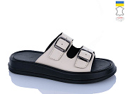 Шлепанцы Sali 91 бежевий к чор-п. от магазина Frison