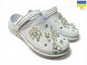 Кроксы Rai Shoes 414 білий от магазина Frison