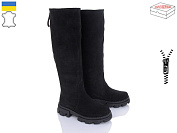 Сапоги Mona Liza 97 замш чорний от магазина Frison