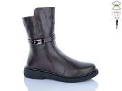 Ботинки Sali 181 коричневий к чор-п.зима от магазина Frison