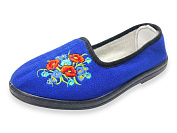 Тапочки Rai Shoes Вишивка капці жін.синій от магазина Frison