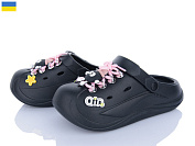 Кроксы Roks 160 чорний-рожевий шн. от магазина Frison