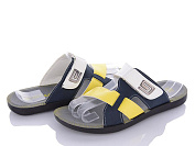 Шлепанцы Viktoria 6-Ш41 white-yellow от магазина Frison