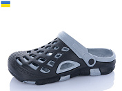 Кроксы Sanlin2 308 чорний-сірий от магазина Frison