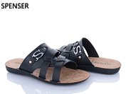 Шлепанцы Spencer 3554 чорний от магазина Frison