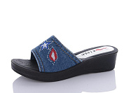 Шлепанцы Sali One Ж65 синій от магазина Frison