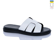 Шлепанцы Sali 90 білий чор-п.батал от магазина Frison