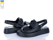 Босоножки A.N.I.One 4077GG чорний шк. от магазина Frison