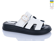 Шлепанцы Sali 515 білий чор-п. от магазина Frison