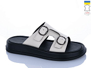 Шлепанцы Sali 12 бежевий к чор-п. от магазина Frison