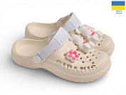 Кроксы Rai Shoes 009 кремовий от магазина Frison