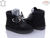 Угги No Brand L5655 чорний бант от магазина Frison