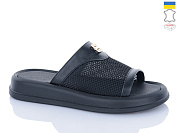 Шлепанцы Sali 229 чорний шкіра чор-п от магазина Frison