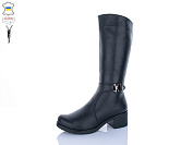 Сапоги Qq Панда 608A чорний от магазина Frison