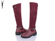Сапоги Lilin ALR05-6A wine-red от магазина Frison