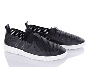 Слипоны Violeta 9-761 black от магазина Frison