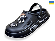 Кроксы Rai Shoes L108 чорний от магазина Frison