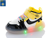 Кроссовки Леопард 26G-113 yellow LED от магазина Frison