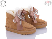 Угги No Brand L5655 рудий бант от магазина Frison