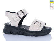 Босоножки Sali 1718-4 бежевий чор-п от магазина Frison