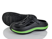 Кроксы X&L 802 black-green от магазина Frison