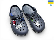 Кроксы Rai Shoes 329 сірий от магазина Frison