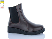 Ботинки Sali 88 коричневий к чор-п.зима от магазина Frison