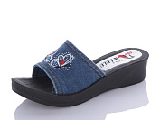 Шлепанцы Sali 64 синій от магазина Frison