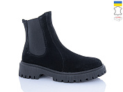 Ботинки Sali 188 чорний з чор-п.зима от магазина Frison