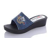 Шлепанцы Sali 67 синій от магазина Frison