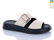 Шлепанцы Sali 519 бежевий чор-п. от магазина Frison