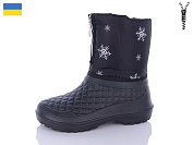 Сапоги Lenase 011 чор сніжинка от магазина Frison