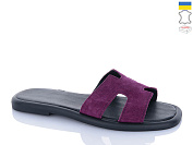 Шлепанцы Garti 9 фіолетовий замш от магазина Frison