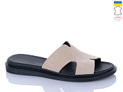 Шлепанцы Sali 505 бежевий з чор-п. от магазина Frison