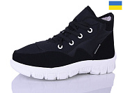 Ботинки Demur 1112 чорний біла підошва от магазина Frison