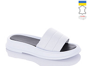 Шлепанцы Garti 0114 білий шкіра от магазина Frison