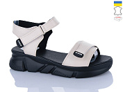 Босоножки Sali 701-25 бежевий чор-п. от магазина Frison