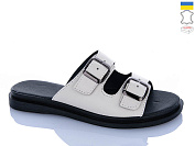 Шлепанцы Sali 191 бежевий к чор-п. от магазина Frison