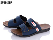 Шлепанцы Spencer 10497 синій от магазина Frison