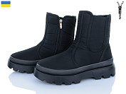 Ботинки Lvovbaza Progress 5405 фліс чорний от магазина Frison