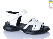 Босоножки Sali 115 білий чор-п. от магазина Frison