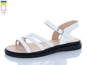 Босоножки Sali 1102-1 білий чор-п. от магазина Frison