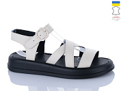 Босоножки Sali 2105 бежевий чор-п. от магазина Frison