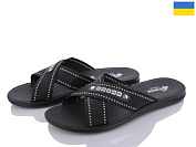 Шлепанцы Gurkem TRK2026-004-1 чорний-білий батал от магазина Frison