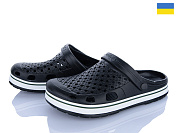 Кроксы Golden Lion M51 чорний біл-полоска от магазина Frison