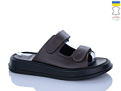 Шлепанцы Sali 248 коричневий к чор-п. от магазина Frison