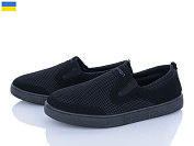 Слипоны Lvovbaza B&R 501 чорний от магазина Frison