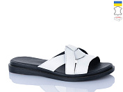 Шлепанцы Sali 302-1 білий чор-п. от магазина Frison